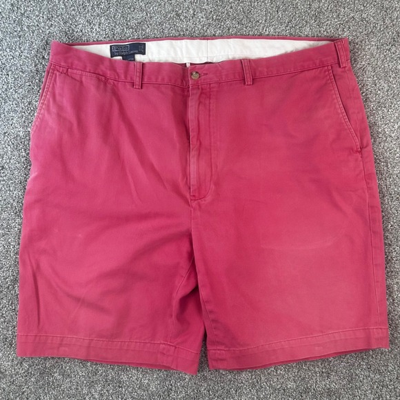 Polo by Ralph Lauren Other - Polo Ralph Lauren Chino Shorts Mens 44B Cotton Classic Fit Flat Pony Golf Read